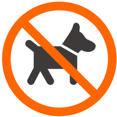 禁止攜帶寵物